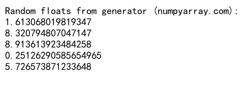 NumPy随机浮点数生成：全面掌握numpy.random模块的浮点数操作