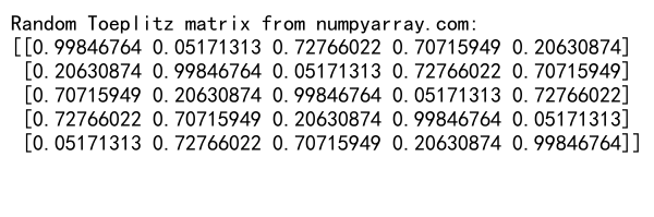 NumPy随机矩阵生成与操作：全面指南