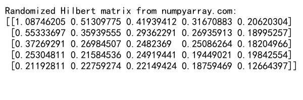 NumPy随机矩阵生成与操作：全面指南