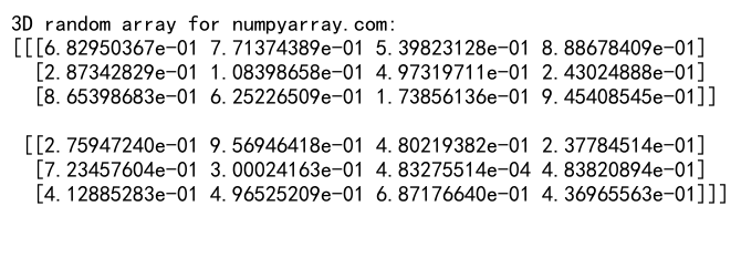 NumPy生成0到1之间随机数的全面指南