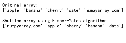 NumPy随机排列：使用numpy.random.permutation实现数组元素的随机重排