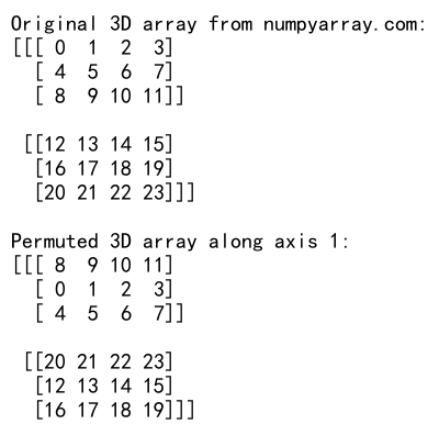 NumPy随机排列：使用numpy.random.permutation实现数组元素的随机重排