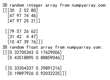 NumPy随机数生成：全面掌握NumPy的随机功能