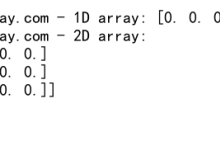 NumPy中的zeros函数和复数操作：全面指南|极客教程