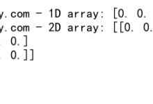 NumPy中zeros和empty函数的对比与应用|极客教程