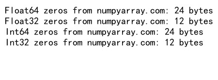 NumPy中zeros_like函数的使用及dtype参数详解