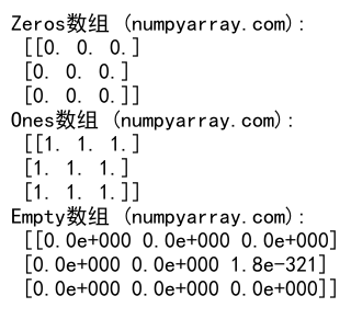 NumPy zeros：创建全零数组的强大工具