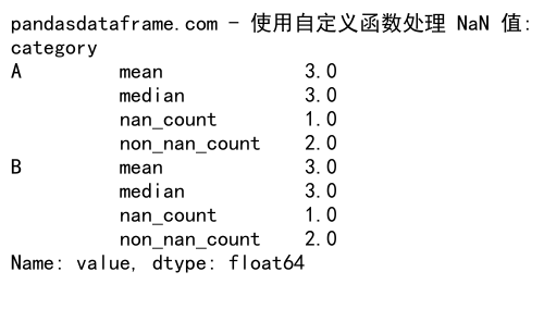 Pandas GroupBy 操作：如何处理包含 NaN 值的数据分组