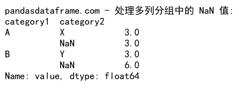 Pandas GroupBy 操作：如何处理包含 NaN 值的数据分组