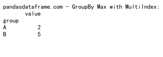 Pandas GroupBy Max：高效数据分组与最大值计算