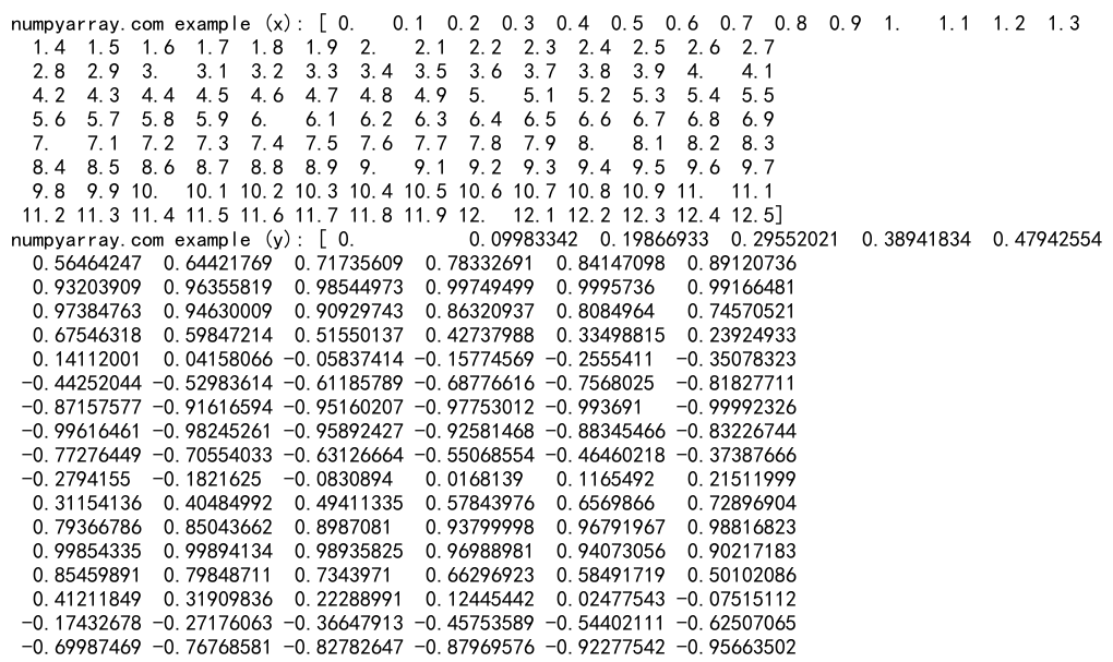 NumPy arange函数：创建等差数列数组的强大工具