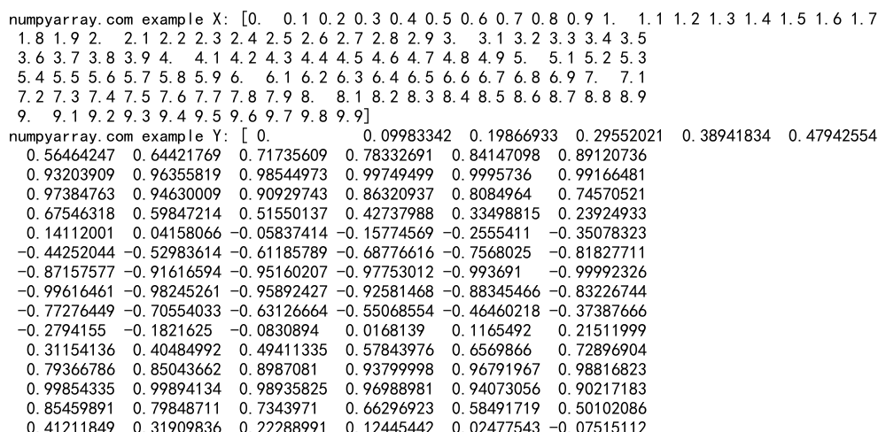 NumPy arange函数：创建等差数列的强大工具