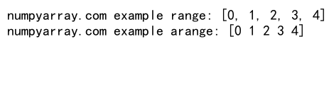 NumPy arange函数：创建等差数列的强大工具