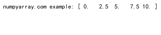 NumPy linspace()方法：创建均匀间隔的数组|极客教程