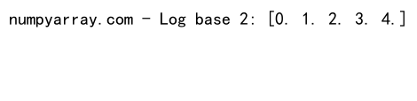 Python中NumPy的log()函数：高效数学计算的利器