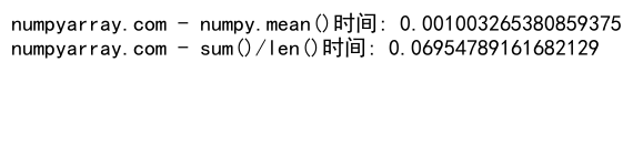 Python中NumPy的mean()函数：计算数组平均值的全面指南